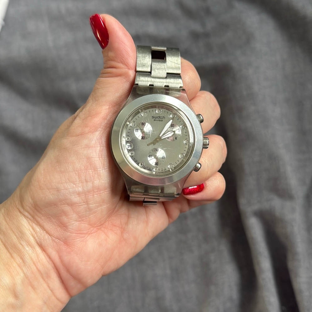 Original Swatch Irony Diaphane Silver